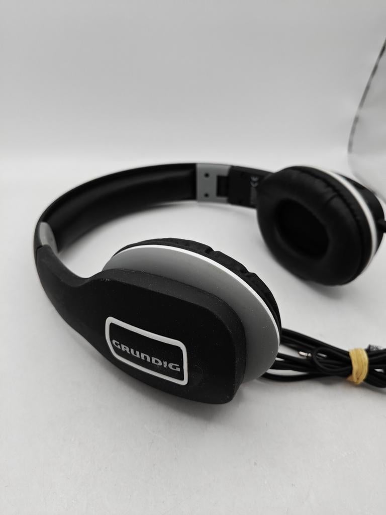 Grundig opvouwbare koptelefoon 3,5mm - Zwart/Grijs, Overige merken, Gebruikt, Info@grundig.com, Ophalen of Verzenden