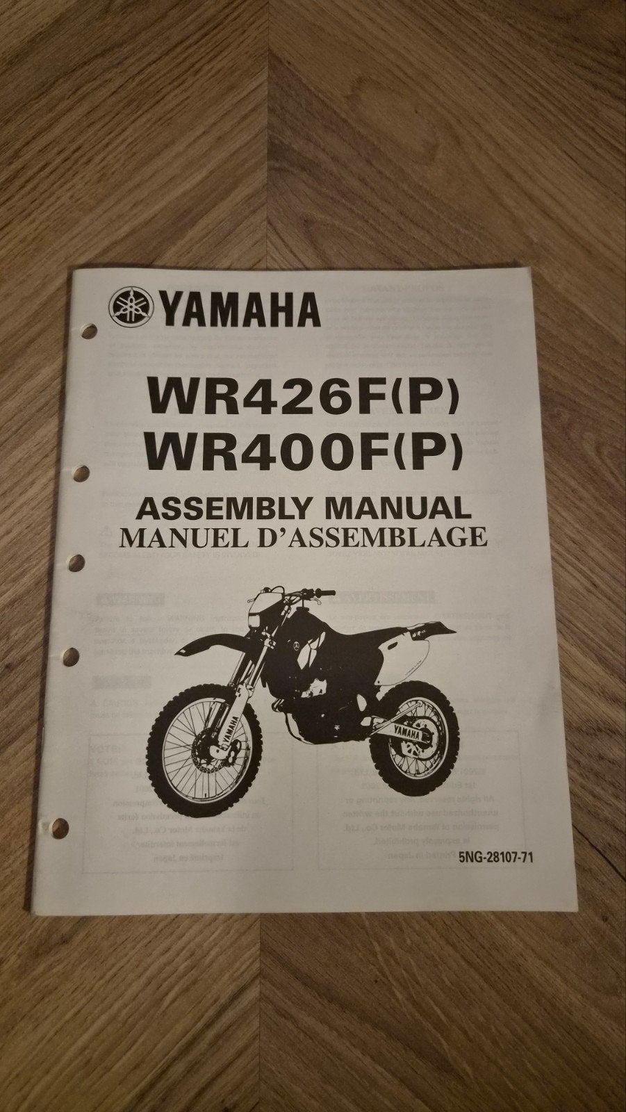 Yamaha WR426F(P) WR400F(P) Montagehandleiding, Ophalen of Verzenden, Yamaha