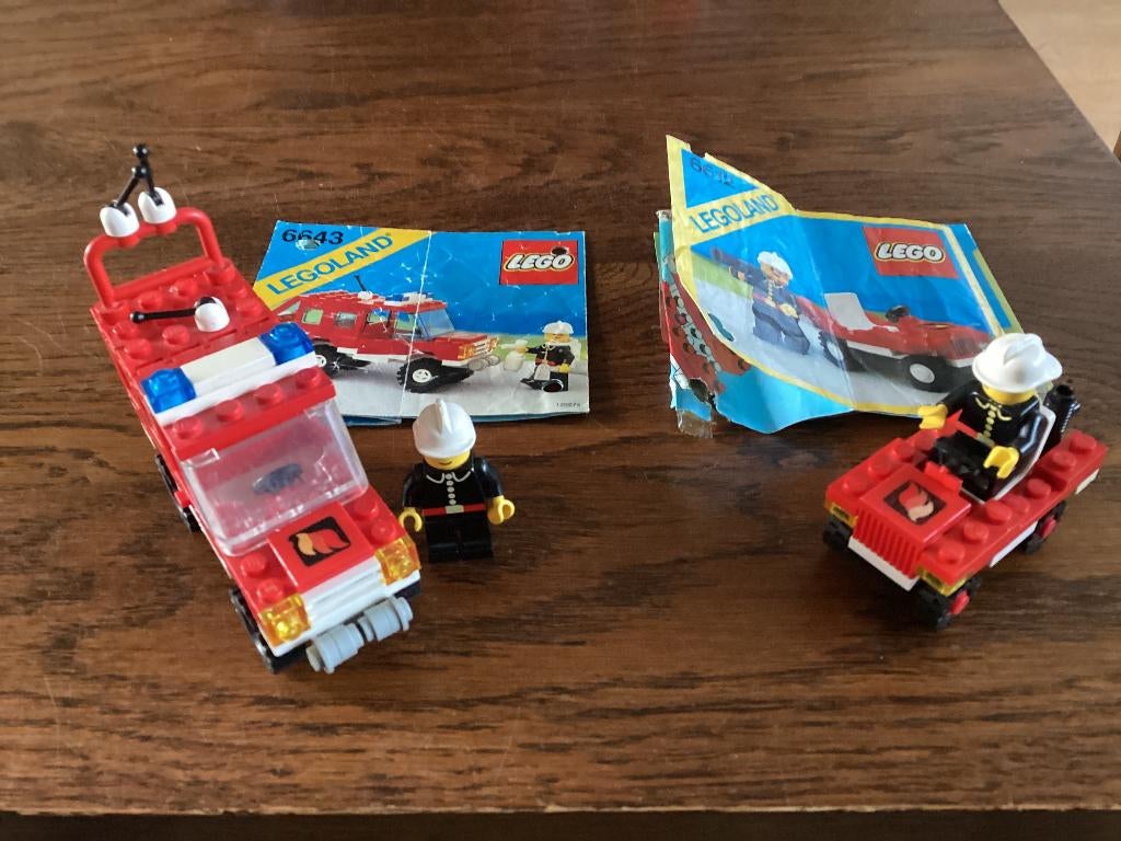 Lego 6643 + 6612 brandweer, Ophalen of Verzenden, Gebruikt, Lego