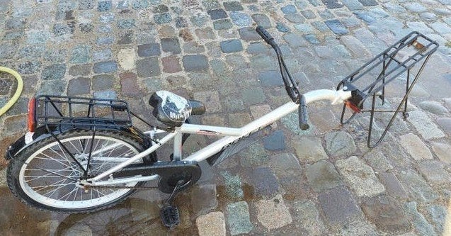 Kinderfiets aanhanger met bagagedragers, Ophalen, Gebruikt, Terugtraprem, Onbekend