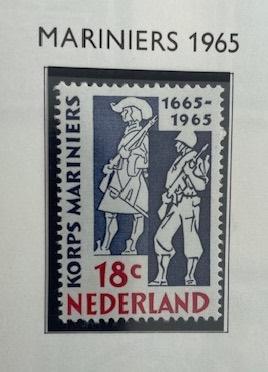1965 Postfris 300 jaar Korps Mariniers NVPH 855 , Postzegels en Munten, Ophalen of Verzenden, Na 1940, Postfris