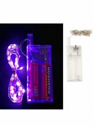 LED SNOERTJE OP BATTERIJ - DIVERSE KLEUREN, Ophalen of Verzenden, Nieuw, Blauw, Overige materialen