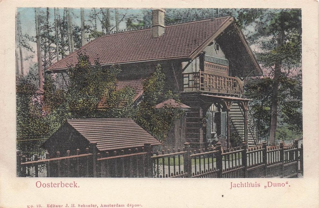 702-182-033 Oosterbeek Jachthuis Duno, Verzenden, Voor 1920, Gelderland