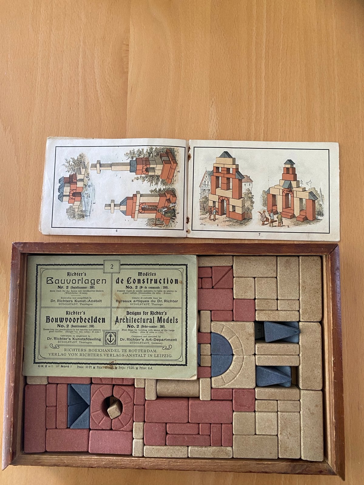 Antiek Richter's Anker bouwstenen set, ca. 1900, Ophalen, Gebruikt, Overige merken