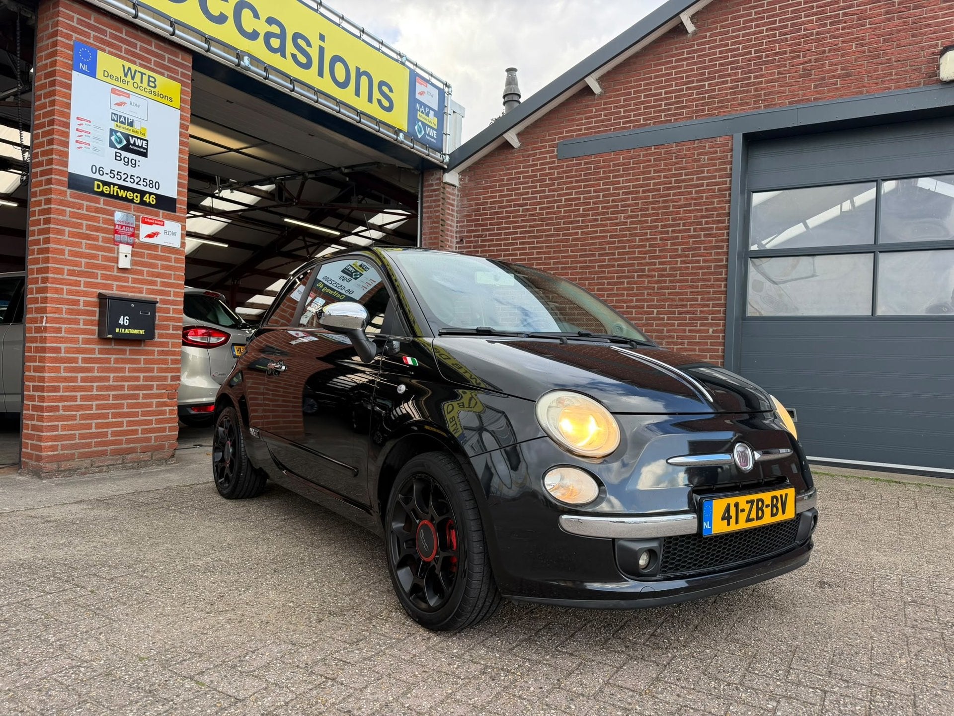 Fiat 500 1.4-16V Sport/Black Edition, Nw. APK (16-09-2027), Auto's, Voorwielaandrijving, 101 pk, Gebruikt, 4 cilinders