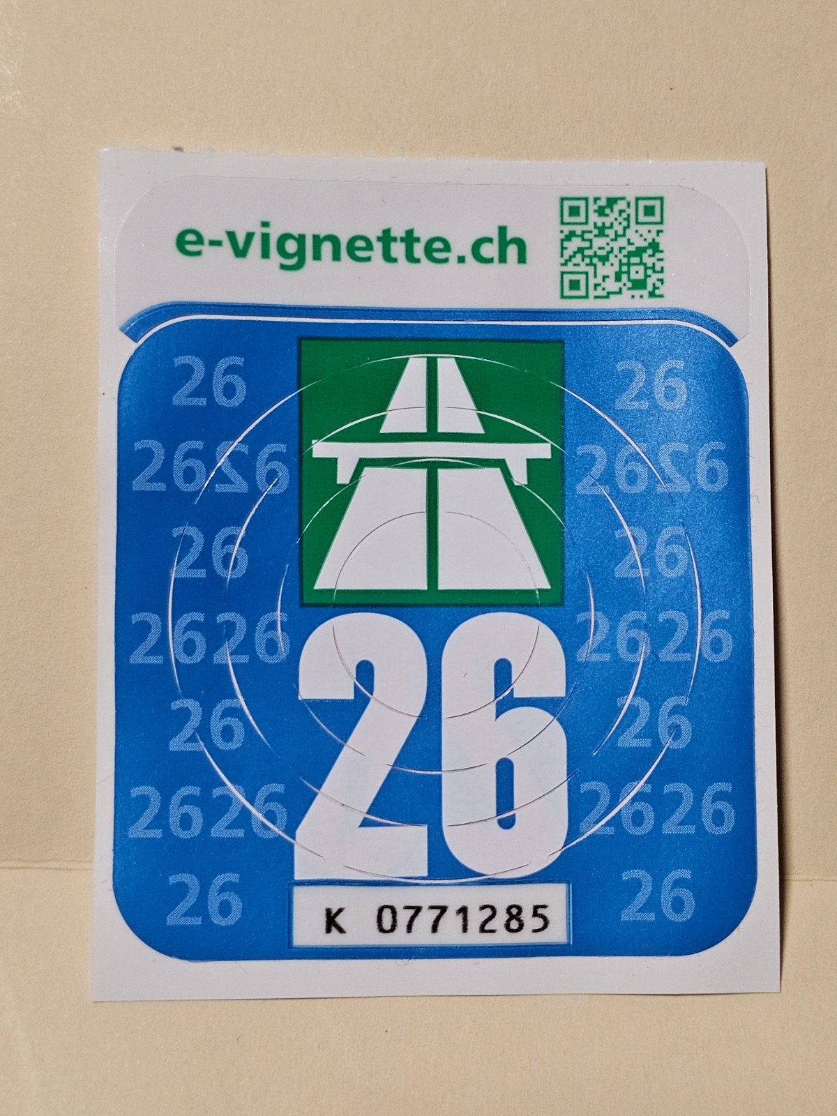 Vignet Zwitserland 2026 (ongebruikt/nieuw), Tickets en Kaartjes, Autovignetten, Drie personen of meer
