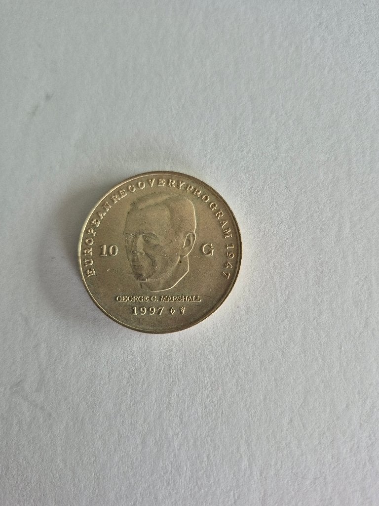10 Gulden Munt Koningin Beatrix 1997 Marshall Plan, Verzenden, Koningin Beatrix, Zilver, Losse munt