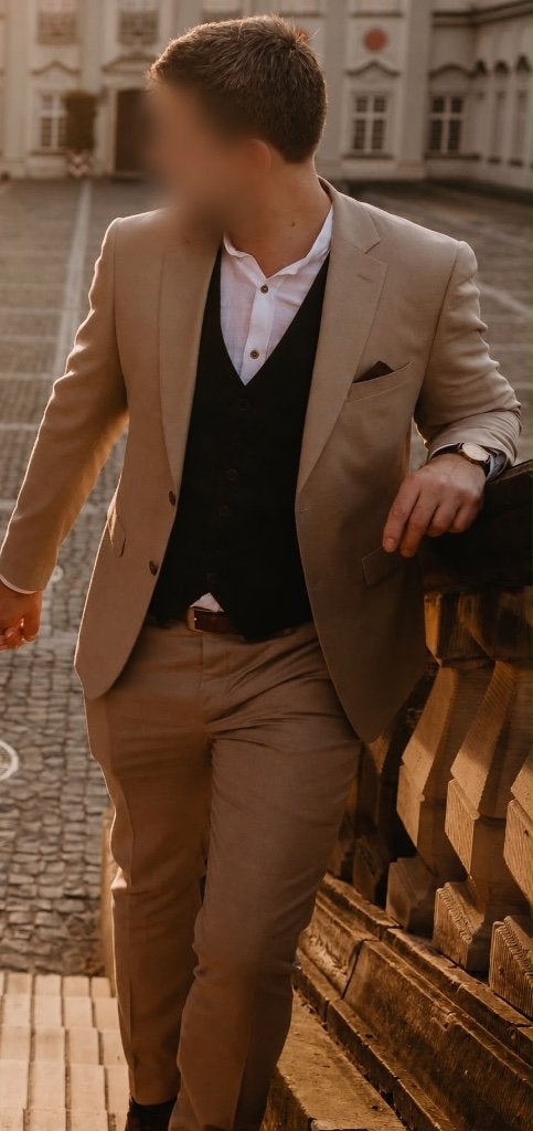 LEGER Beige Slim Fit Suit – Size 176/100 – Excellent Conditi ...