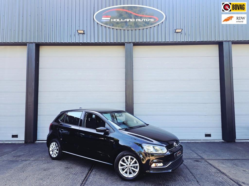 Volkswagen Polo 1.2 TSI Lounge, cruise, navi, sportvelgen, 5, Gebruikt, USB, Zwart, Bedrijf