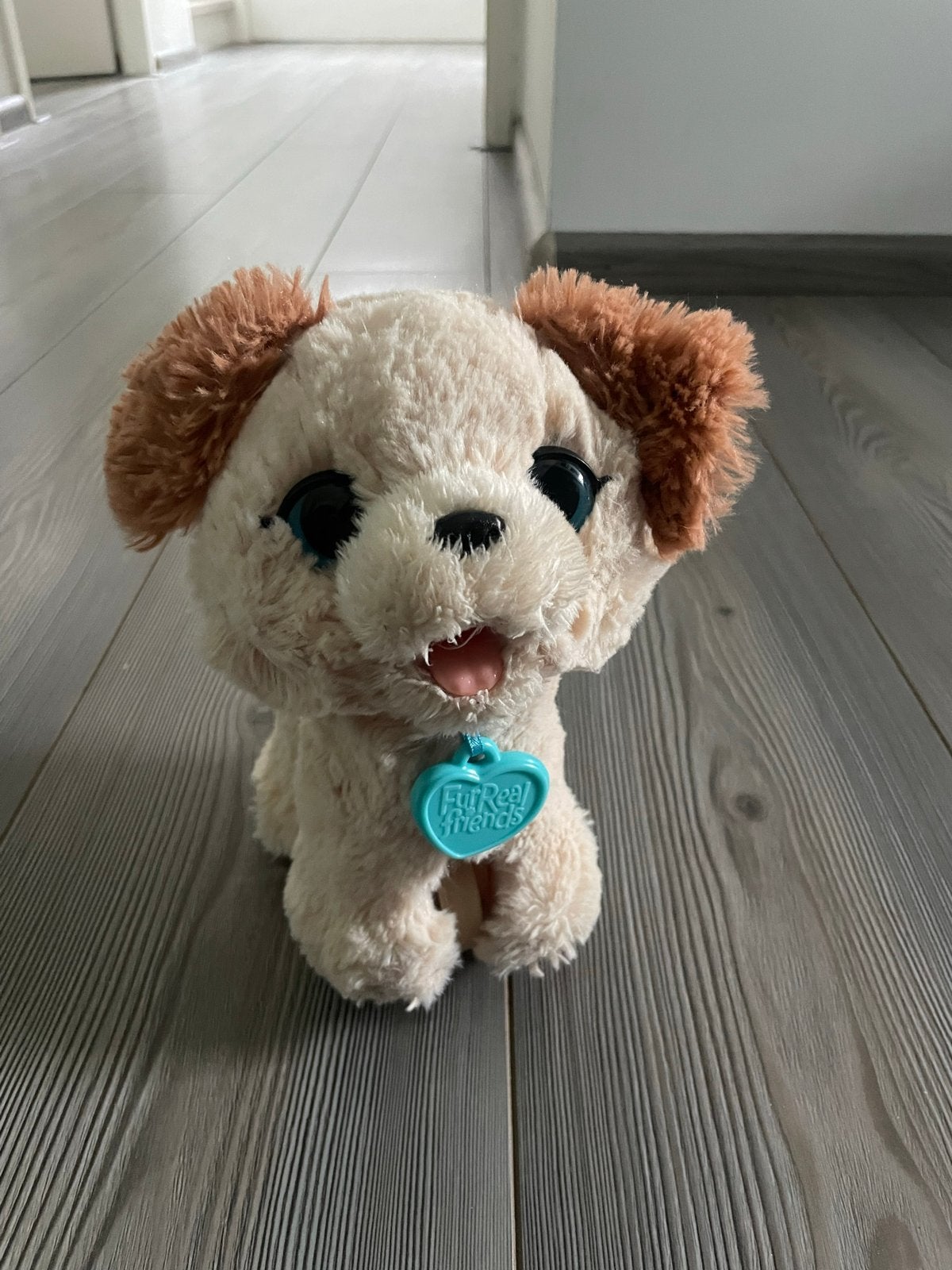 FurReal Friends interactieve puppy knuffel, Overige merken, Overige karakters, Zo goed als nieuw, Middelgroot (20 tot 80 cm)