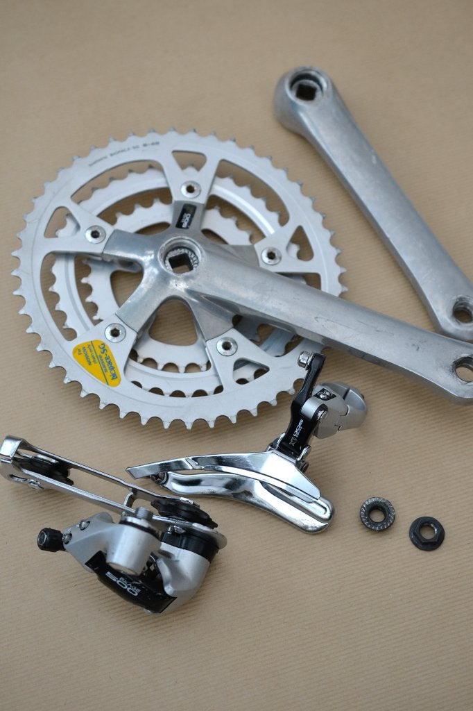 Shimano Exage 500 LX crank derailleurs mtb mountainbike, Ophalen, Gebruikt, Derailleur of Ketting, Mountainbike