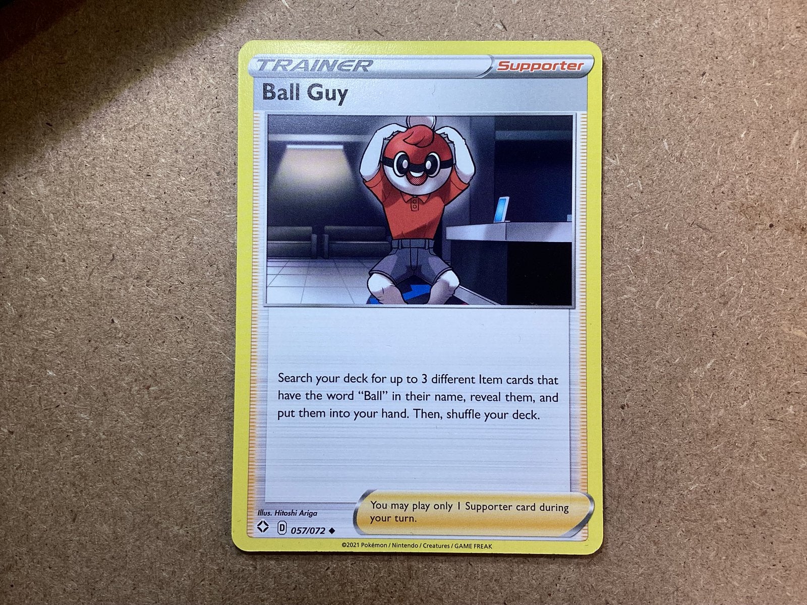 1x Ball Guy [SHF 057/072] (Near Mint), Ophalen of Verzenden, Zo goed als nieuw, Losse kaart