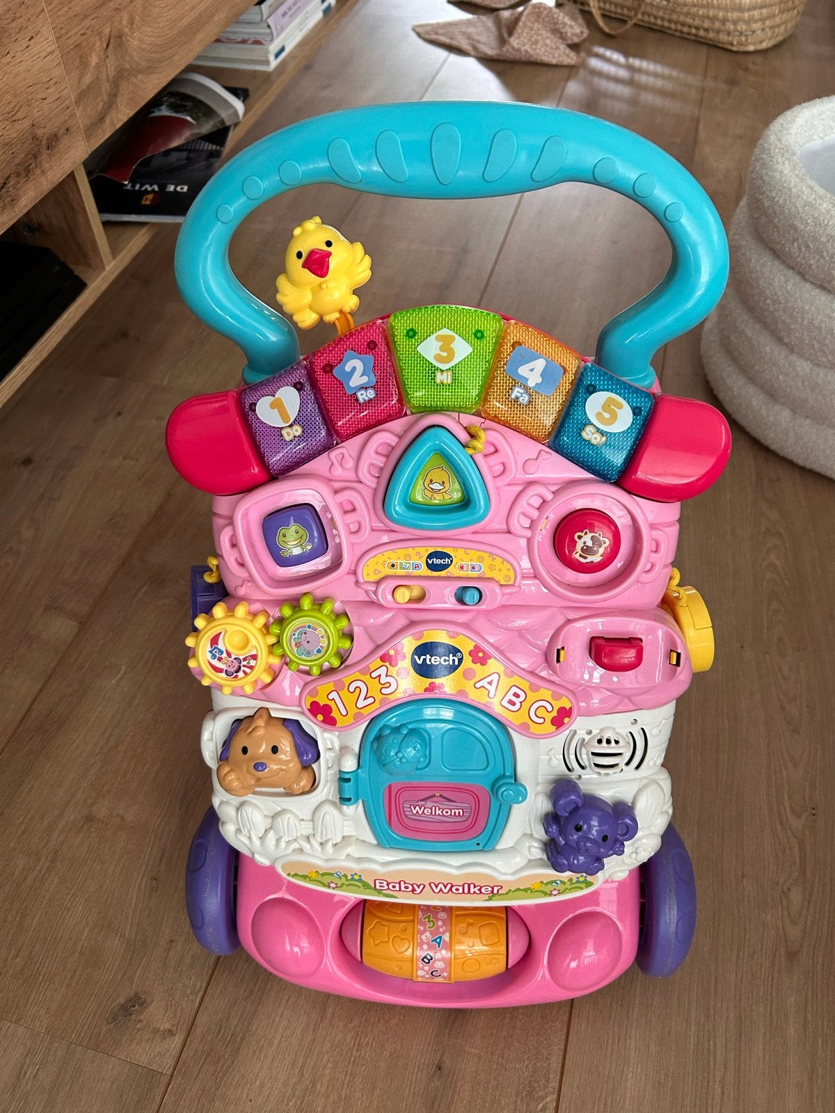 VTech Baby Walker Roze - Interactieve Loopwagen, Ophalen, Gebruikt, Overige typen, Met licht