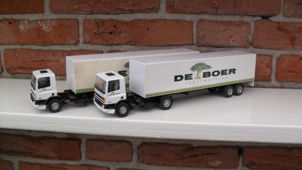 Lion  Toys  Daf  75  van  De  Boer  Supermarkten., Ophalen of Verzenden, Zo goed als nieuw, Bus of Vrachtwagen, Lion Toys