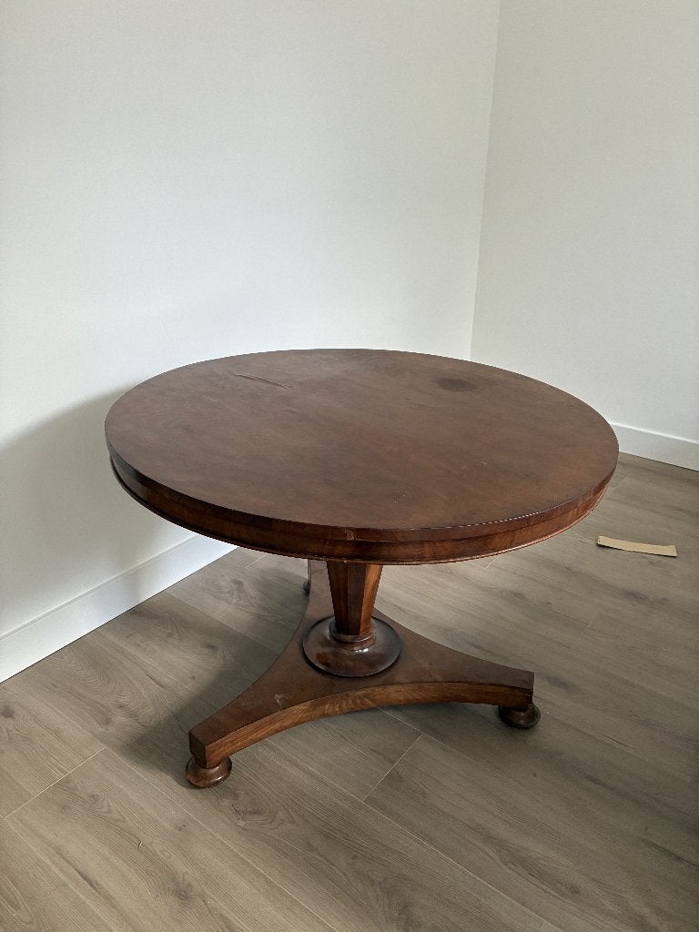 Round table 105 x 75 cm, Huis en Inrichting, Tafels | Eettafels, Ophalen, Gebruikt, 50 tot 100 cm, Rond