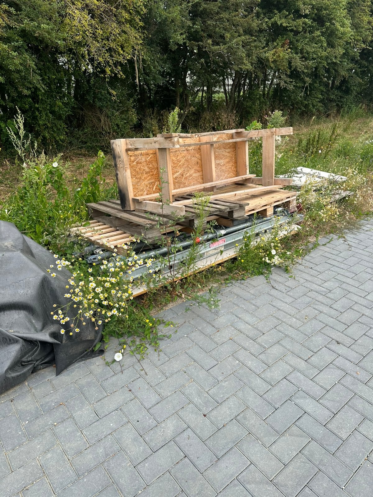 Hout, pallets GRATIS, Ophalen, Gebruikt