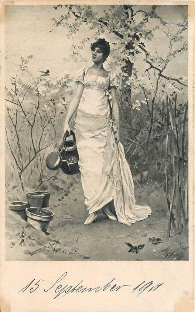 381-423-011 Lady, Verzenden, Voor 1920, Overige thema's