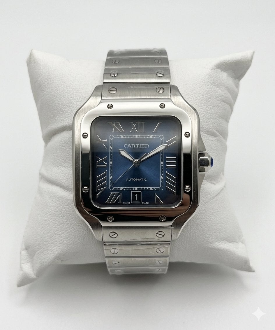 Cartier Santos 40mm, Ophalen of Verzenden, Zo goed als nieuw, Staal