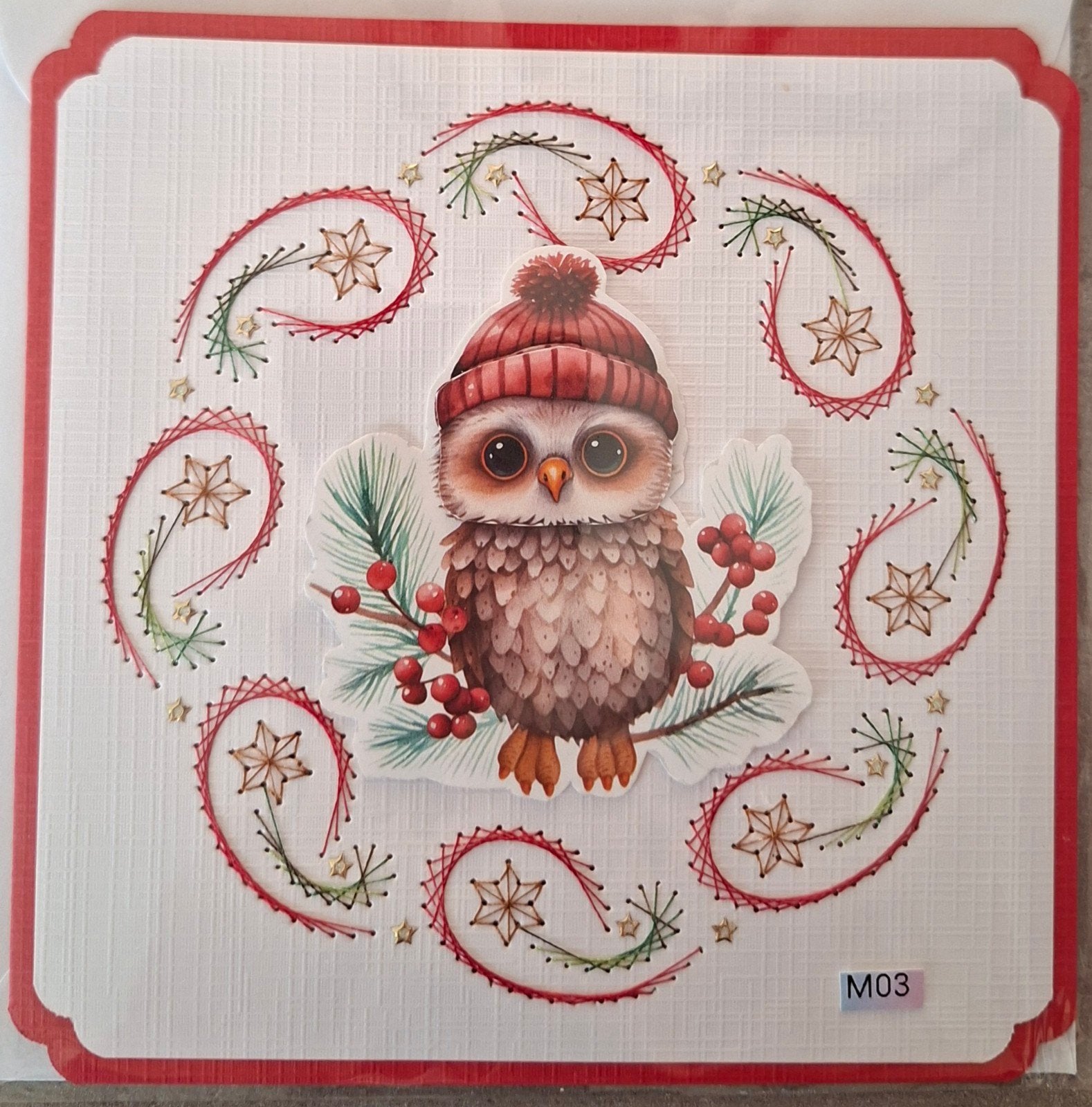 Geborduurde wenskaarten Kerst, Hobby en Vrije tijd, Kaarten | Zelfgemaakt, Kerst, Nieuw, Info@sparklecrafts.nl, Ophalen of Verzenden