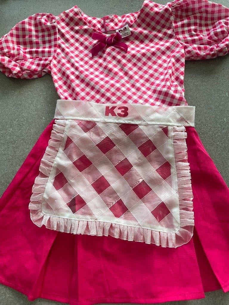 K3 jurkje De 3 biggetjes 6-8jr, Ophalen of Verzenden, Zo goed als nieuw, Meisje, Jurk of Rok