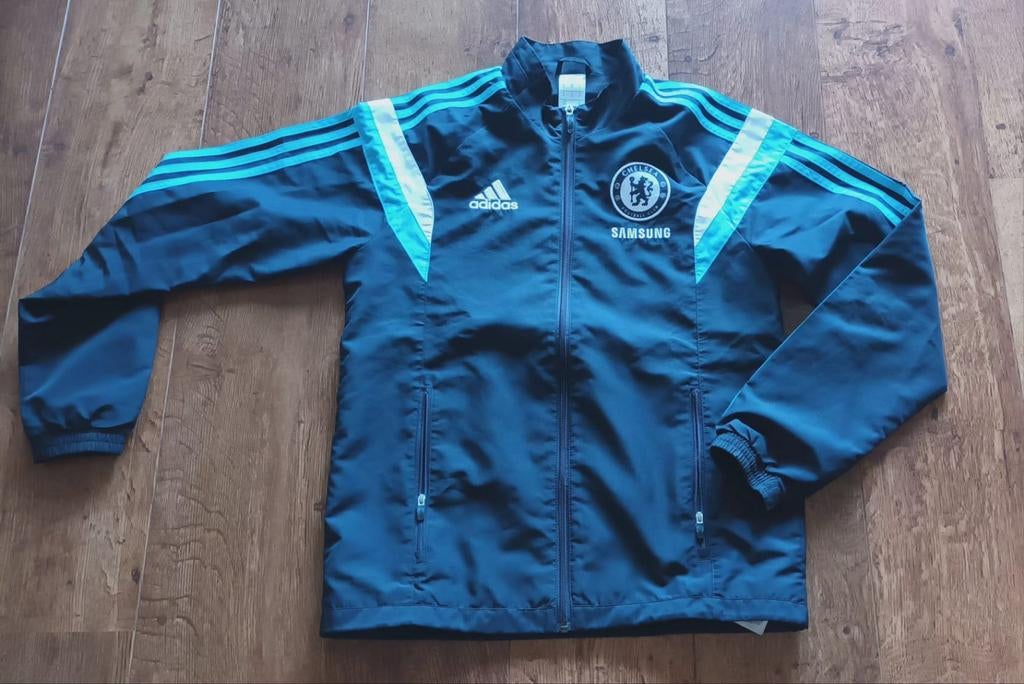 Chelsea sportjack, Kleding | Heren, Blauw, Ophalen of Verzenden, Zo goed als nieuw, Adidas