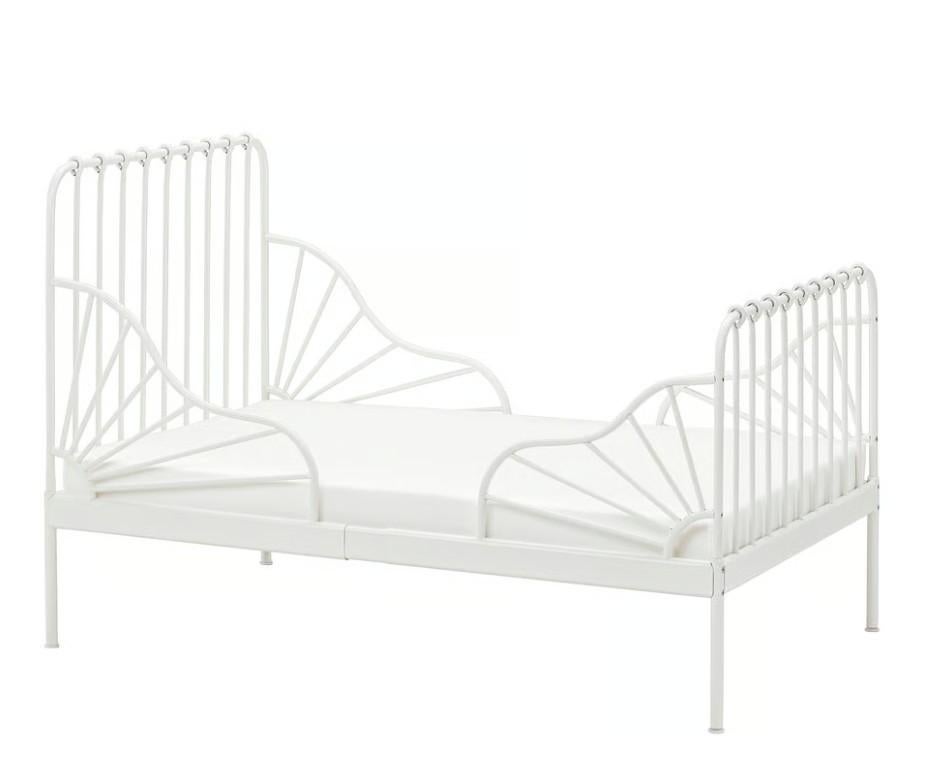 Ikea Minnen Meegroeibed (80x137/208), Kinderen en Baby's, Kinderkamer | Bedden, Ophalen, 70 tot 85 cm, Zo goed als nieuw, Lattenbodem