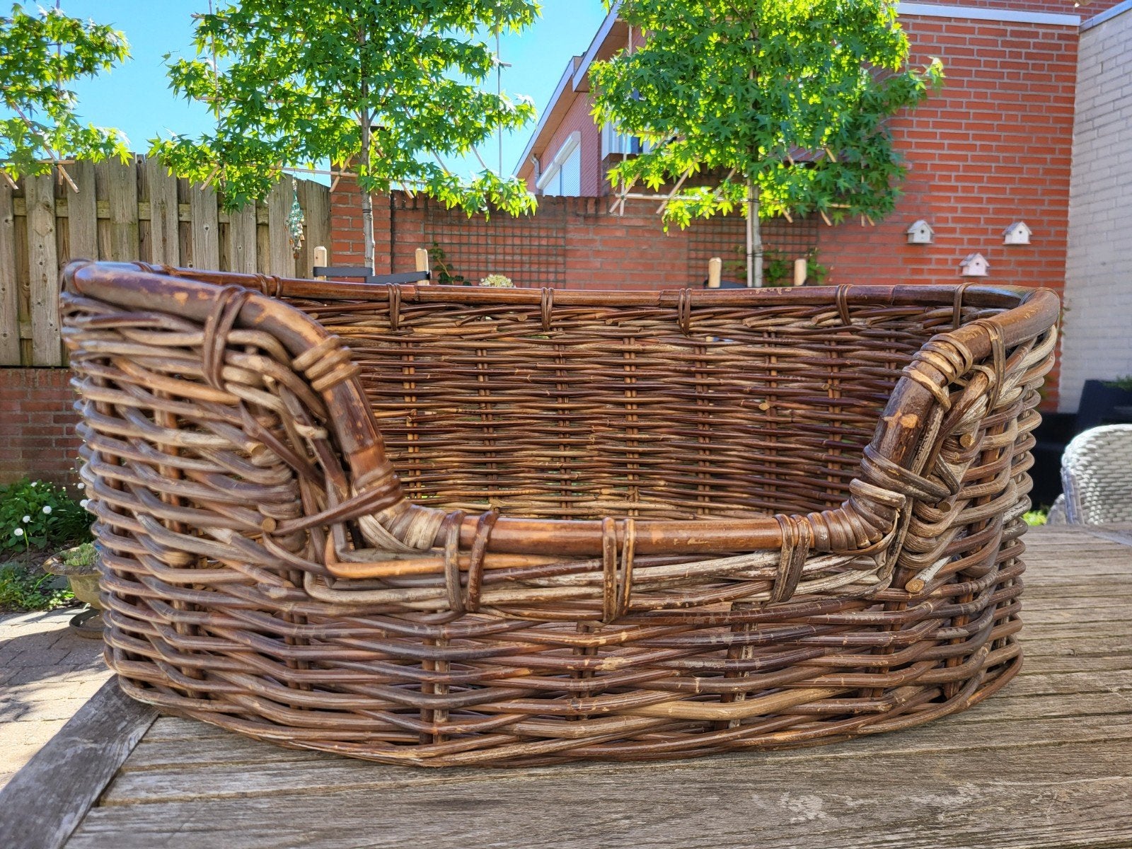 Rotan hondenmand, Ophalen, Zo goed als nieuw, Riet