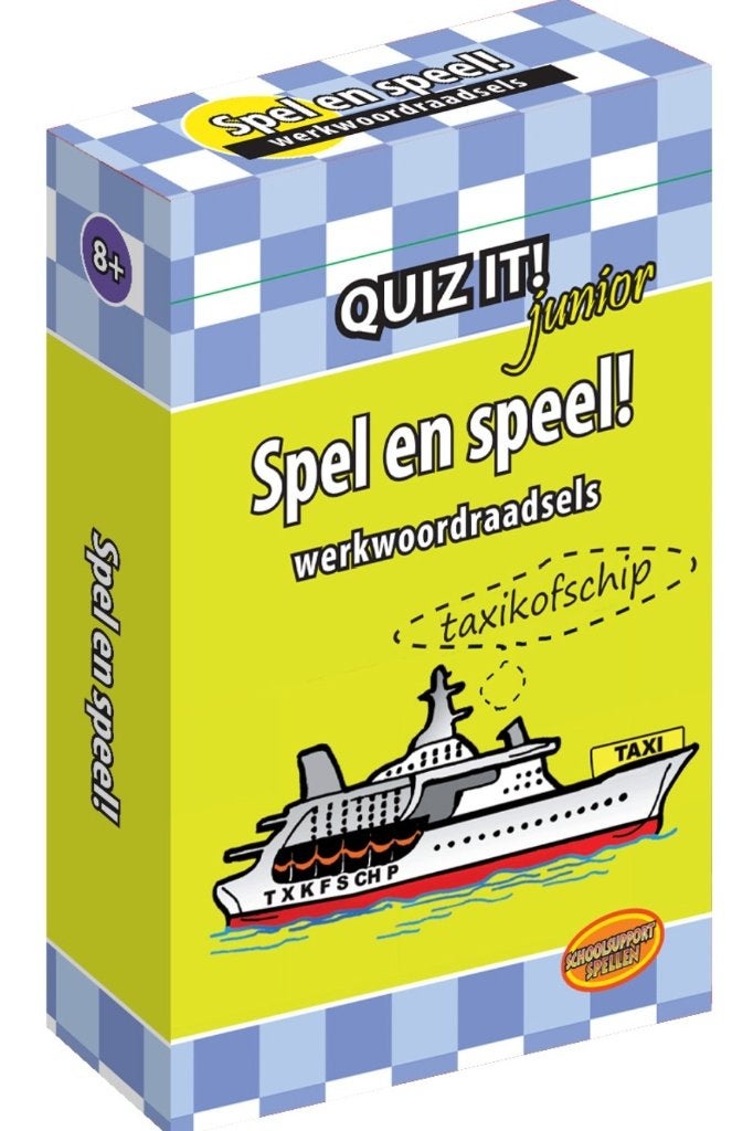 QUIZ IT Junior Werkwoordraadsels spel en Speel, Ophalen of Verzenden, Nieuw