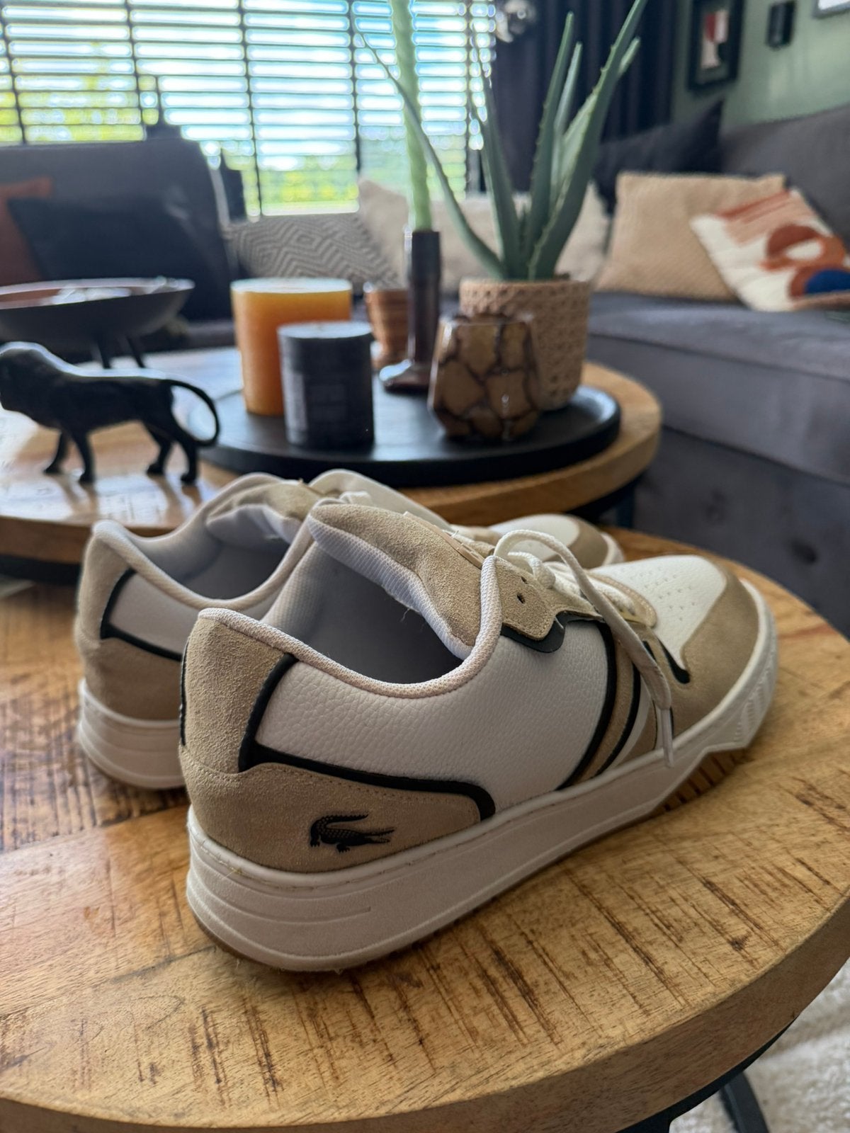 Lacoste sneakers, Kleding | Heren, Schoenen, Ophalen of Verzenden, Zo goed als nieuw, Wit