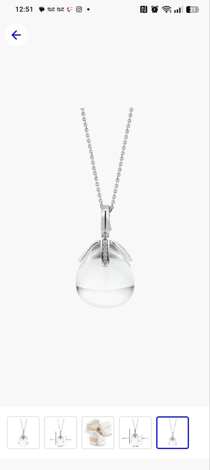 Ti Sento ketting hanger, Ophalen