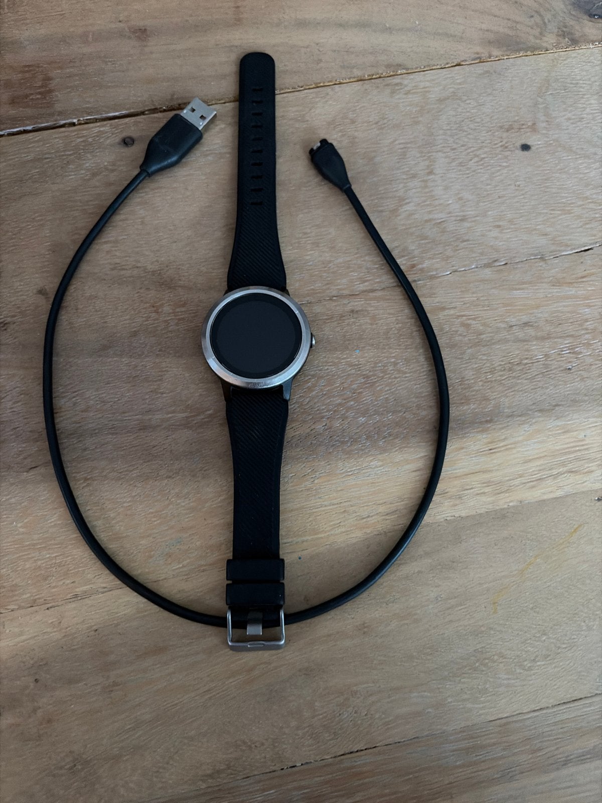 Garmin vivoactive  3 Smartwatch met Oplaadkabel, Sieraden, Tassen en Uiterlijk, Zwart, Ophalen of Verzenden, Waterdicht, Afstand
