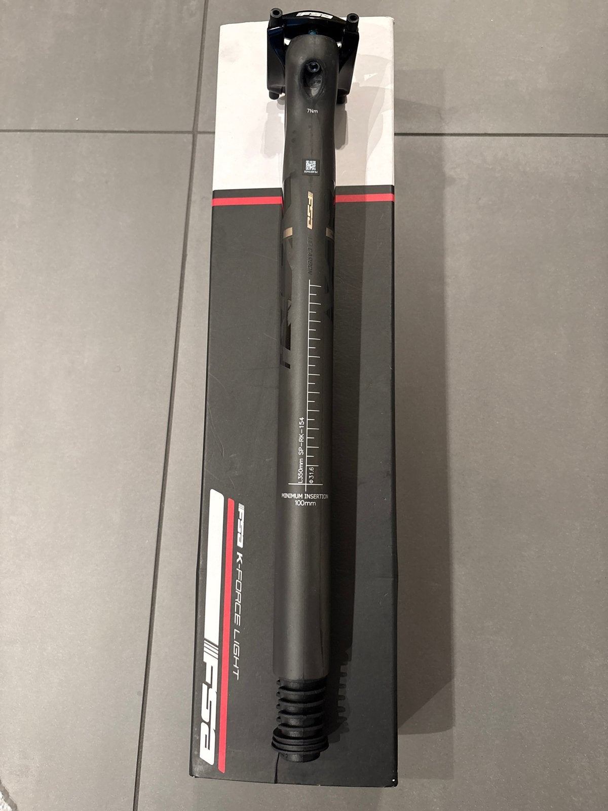 FSA K-Force Light Carbon Zadelpen 31.6 x 350 mm - Nieuw, Overige typen, Nieuw, Gravelbike, Ophalen of Verzenden