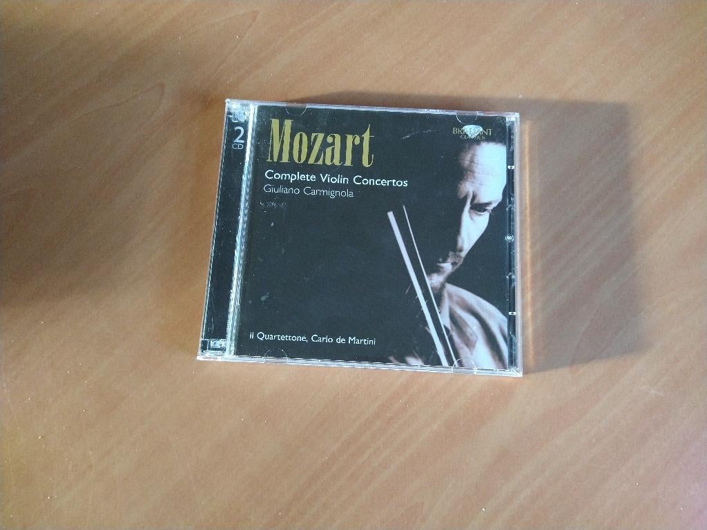 2-CD Mozart. Giuliano Carmignola. Complete Violin Concertos, Cd's en Dvd's, Cd's | Klassiek, Ophalen of Verzenden, Classicisme