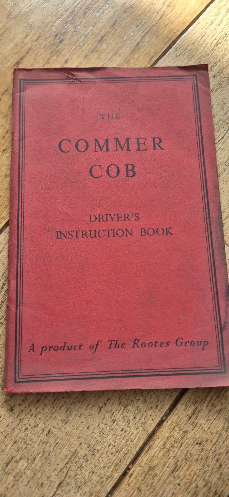 engels talige instructie boekje Commer Cob 1955, Ophalen of Verzenden