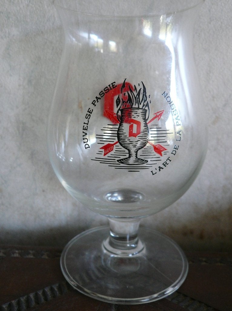 Duvel bier bokaal Duvelse Passie, Verzamelen, Ophalen of Verzenden, Zo goed als nieuw, Glas of Glazen, Duvel