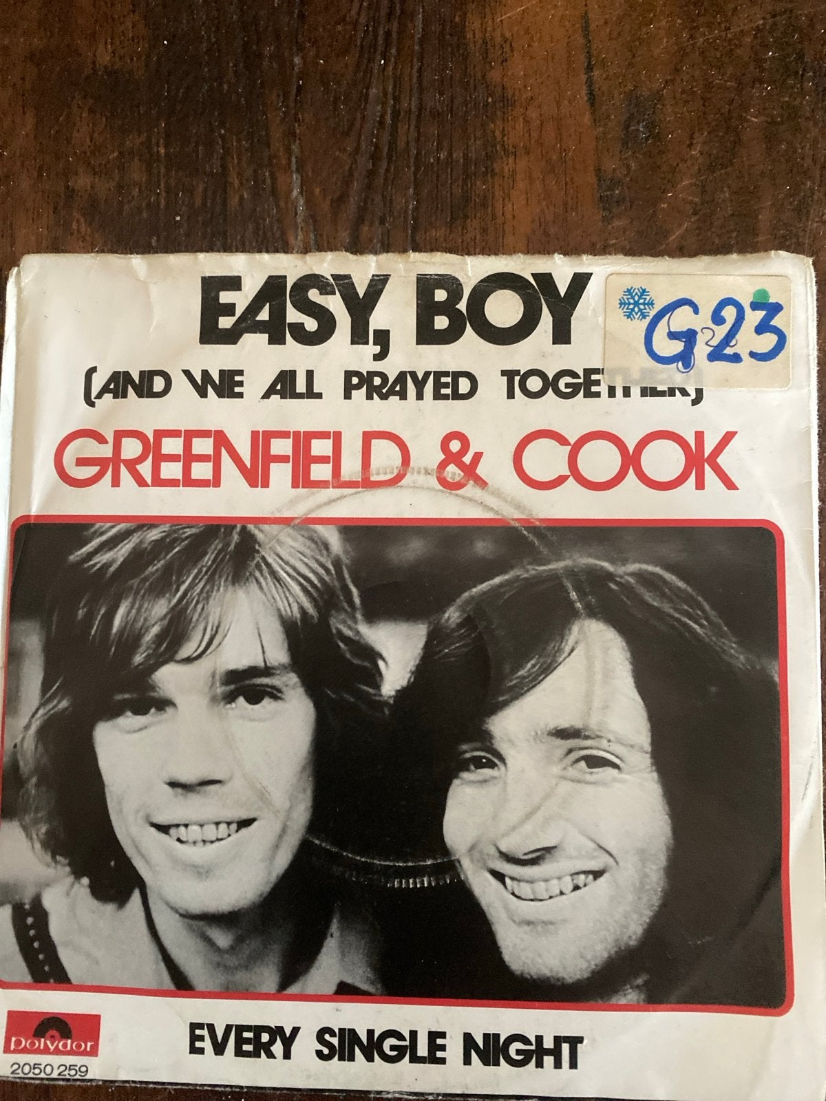 Greenfield & Cook - Easy, Boy (Single), Gebruikt, 7 inch, Ophalen of Verzenden, Pop