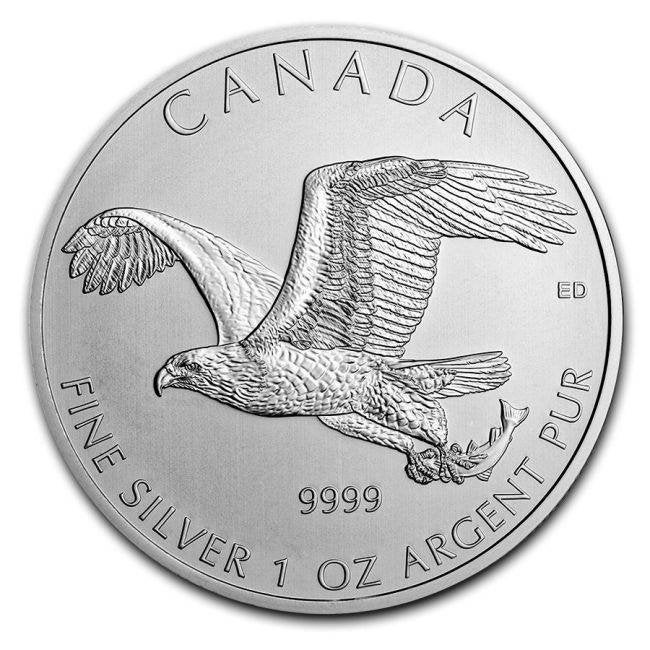 Canada 2014 Bald Eagle 1 Oz zilver, Ophalen of Verzenden, Noord-Amerika, Losse munt, Zilver