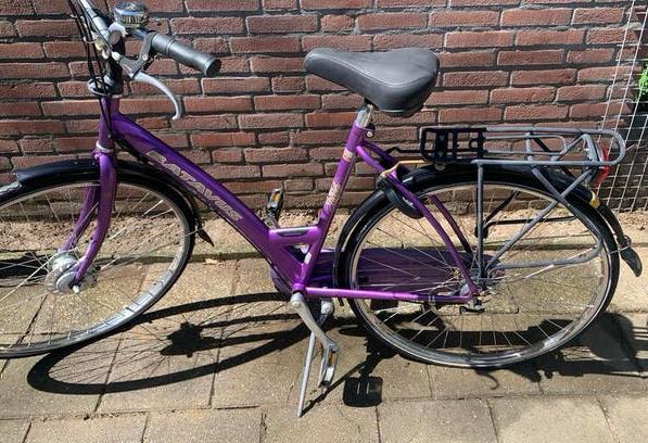 🟣Batavus meisjes fiets paars, Terugtraprem, Gebruikt, Batavus, Ophalen of Verzenden