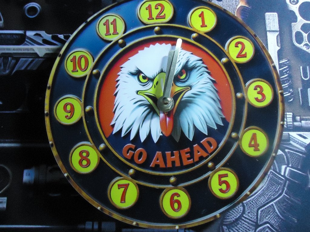 Wandklok GO AHEAD EAGLES 20 cm rond  (1), Maat XS of kleiner, Ophalen, Shirt