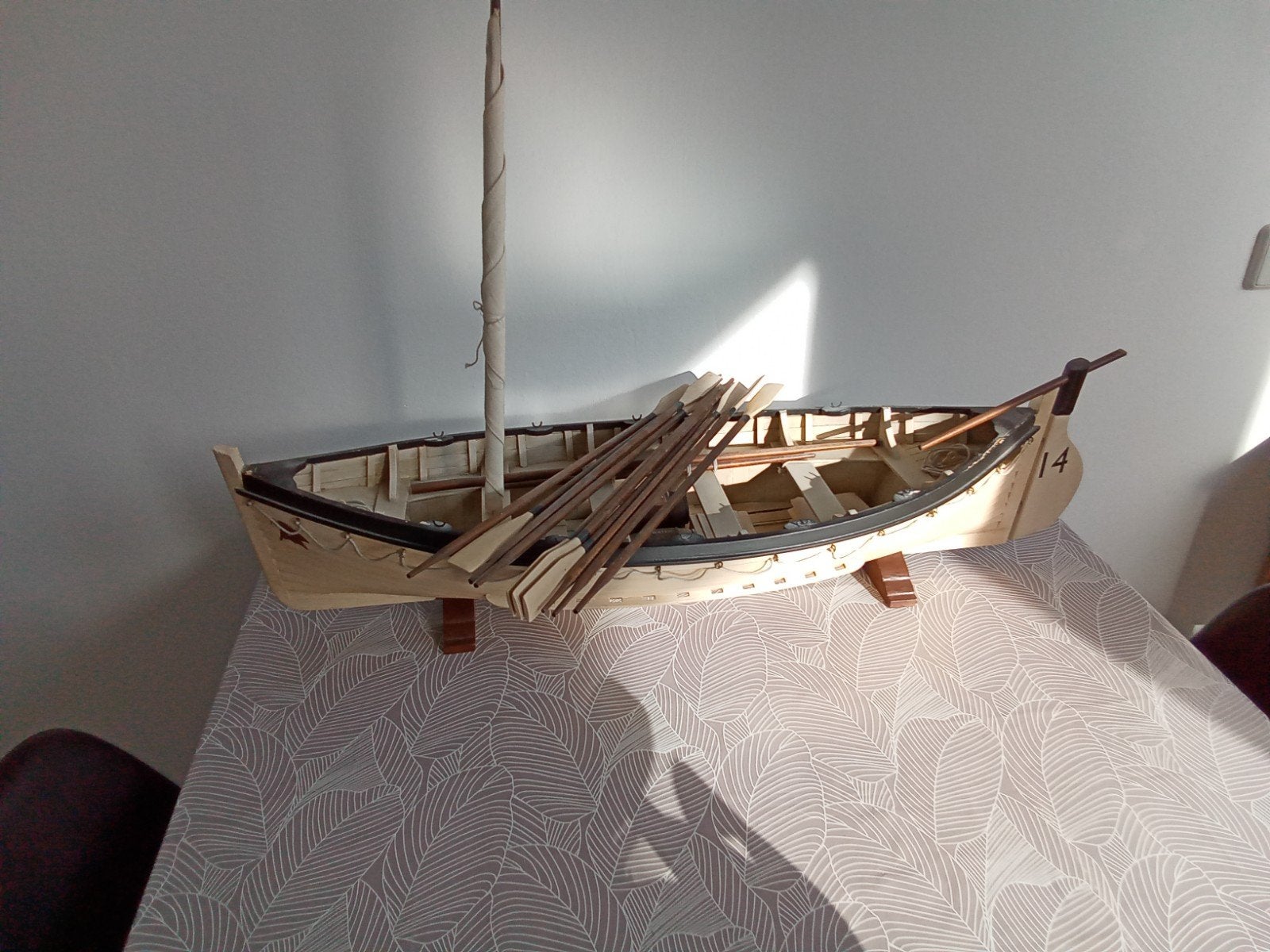 Sloep model van Titanic op schaal, Ophalen