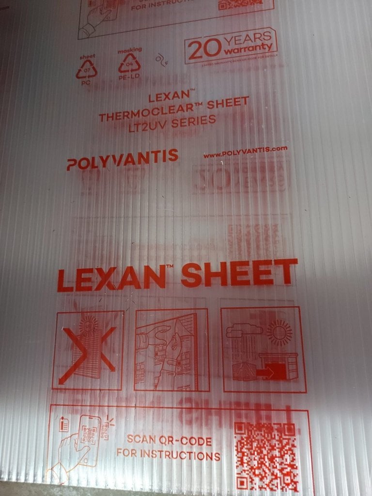 30 stuks LEXAN SHEET 58,5x 52 cm "Kanaal platen", Ophalen, Nieuw, Overige materialen