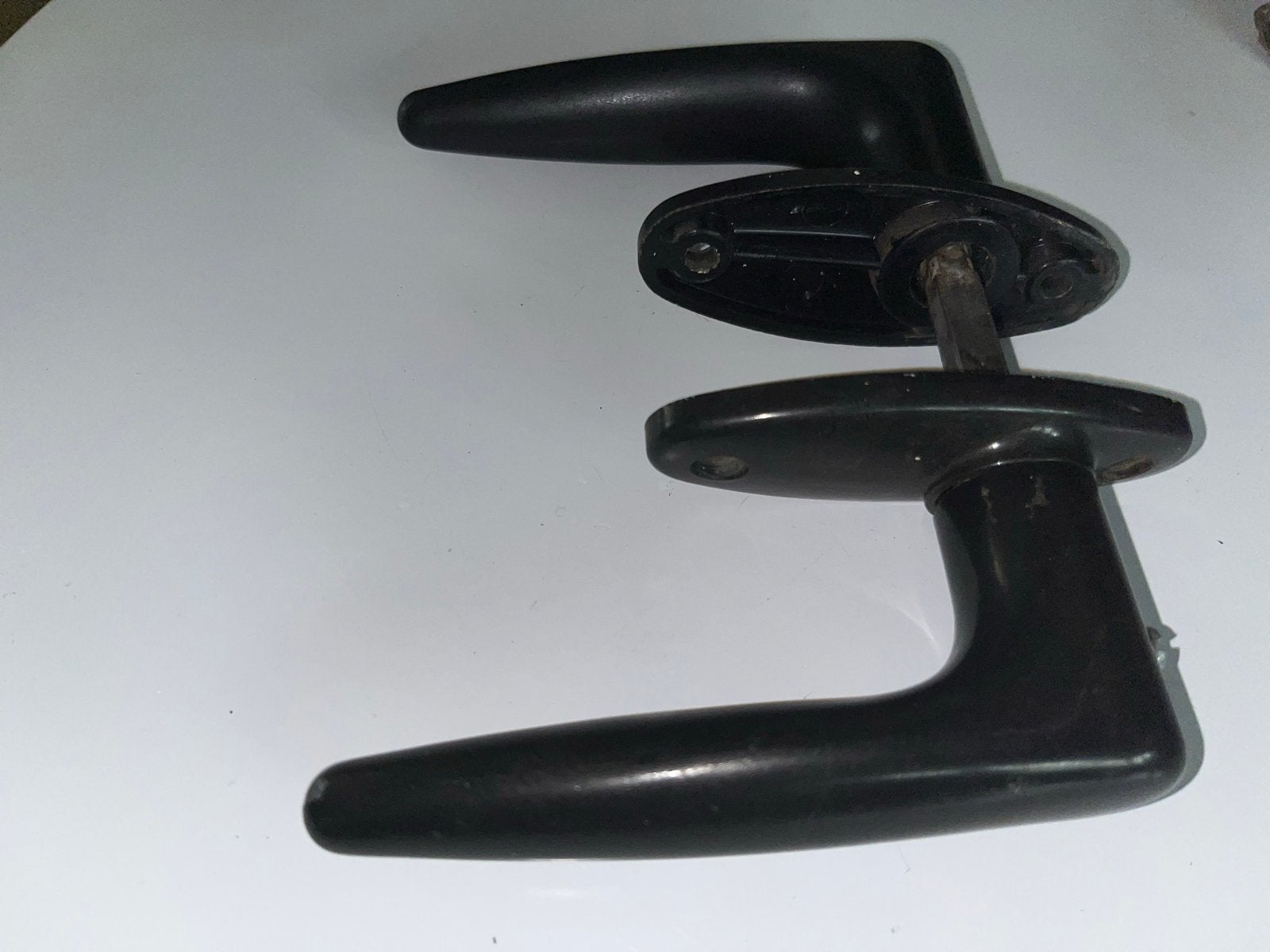 Zwarte Deurklinken Set - Gebruikt, Doe-het-zelf en Verbouw, Hang- en Sluitwerk, Ophalen of Verzenden, Gebruikt, Overige materialen