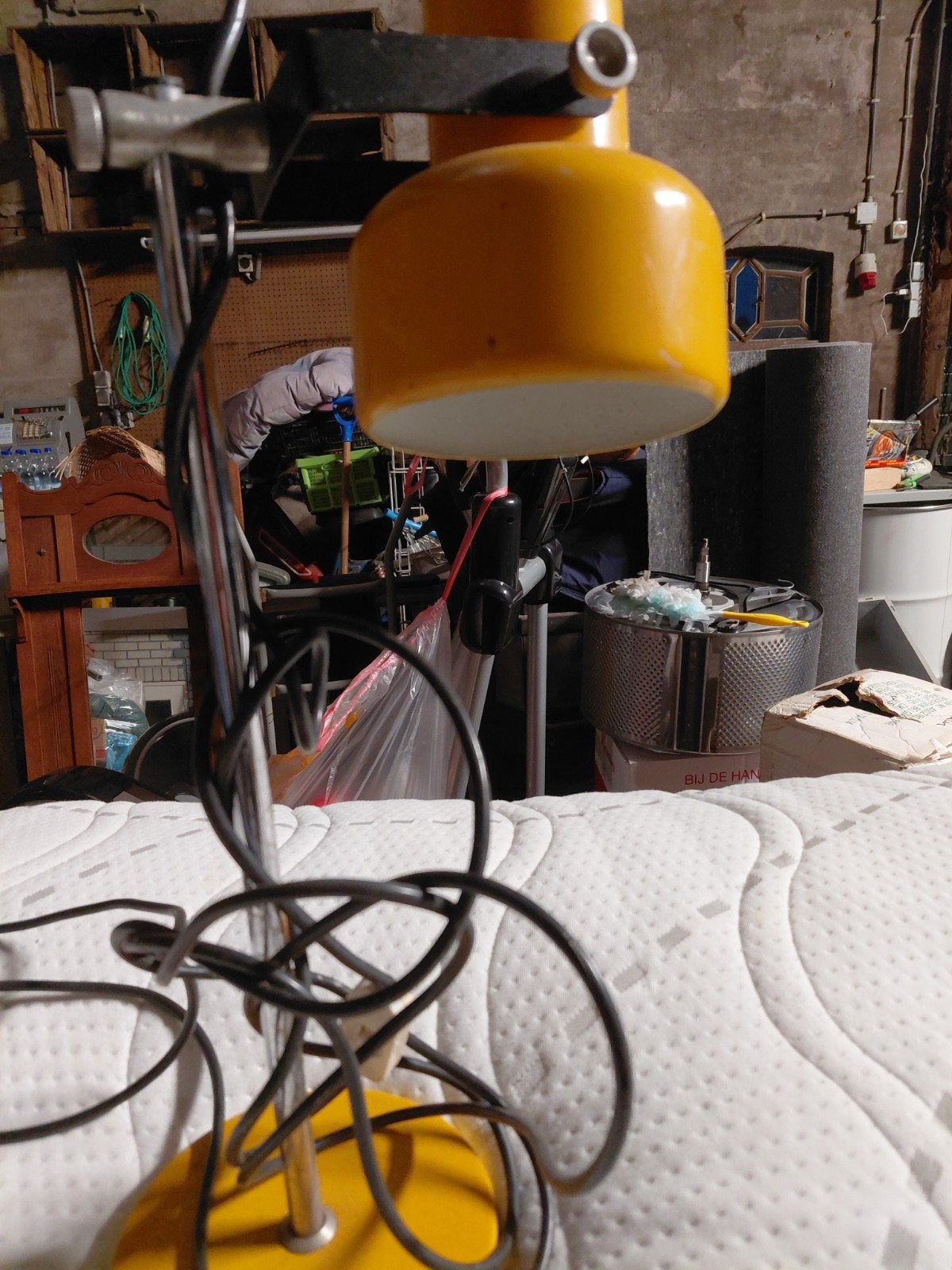 Vintage Gele Bureaulamp - Jaren '70 Stijl, Ophalen of Verzenden