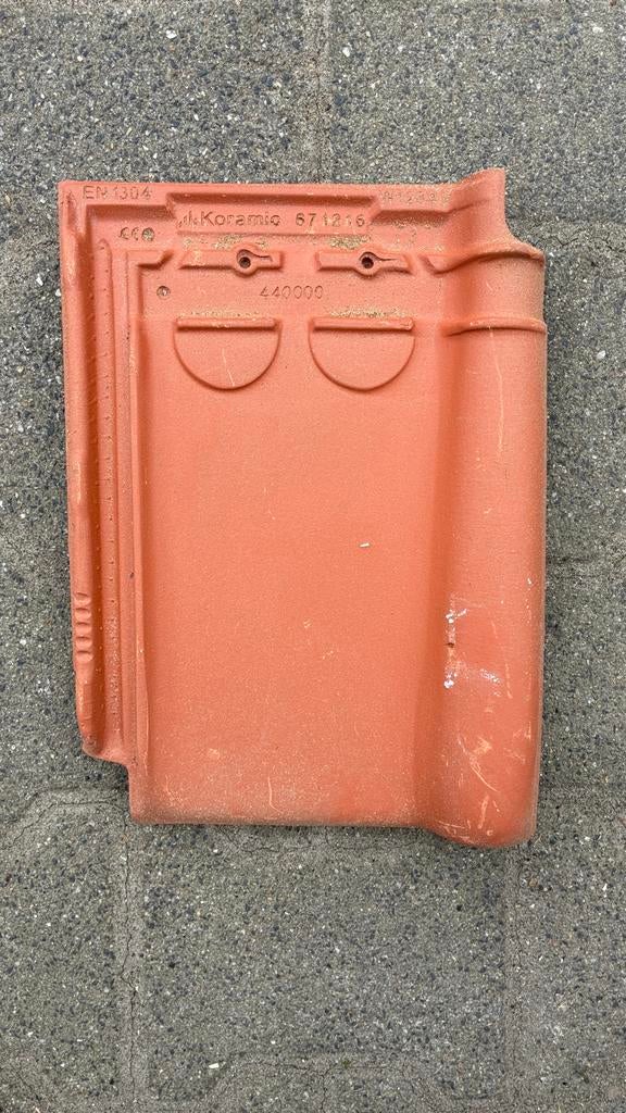 Koramic dakpan Tuile du Nord 44 Natuurrood, Ophalen, Steen of Klei, 5 tot 10 m², Zo goed als nieuw