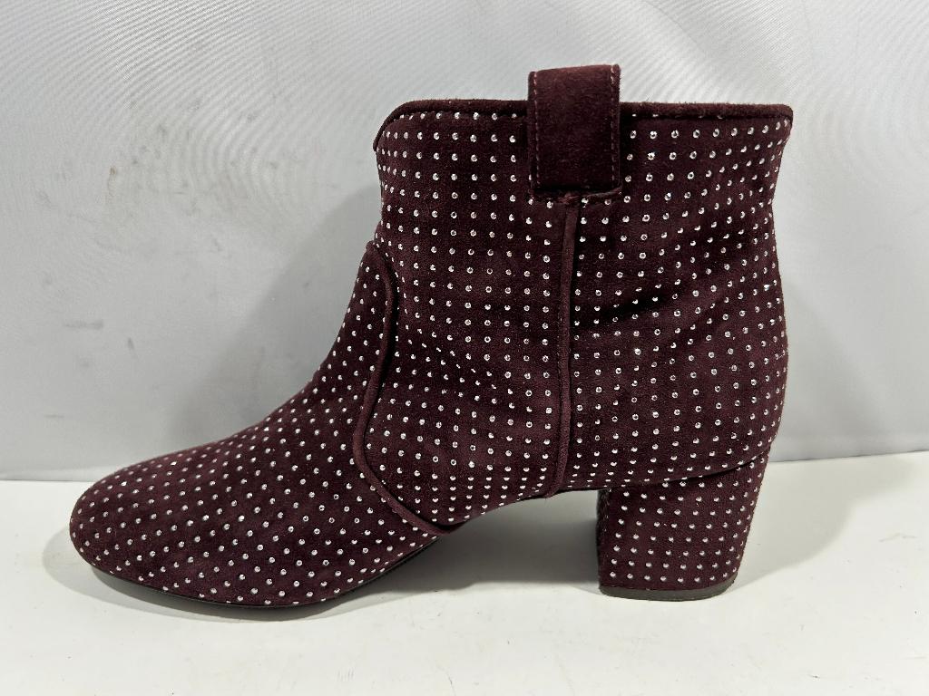 Laurence Dacade, maat 38 bordeaux rode design laarsjes, Kleding | Dames, Verzenden, Lage of Enkellaarzen, Zo goed als nieuw, Laurence Dacade