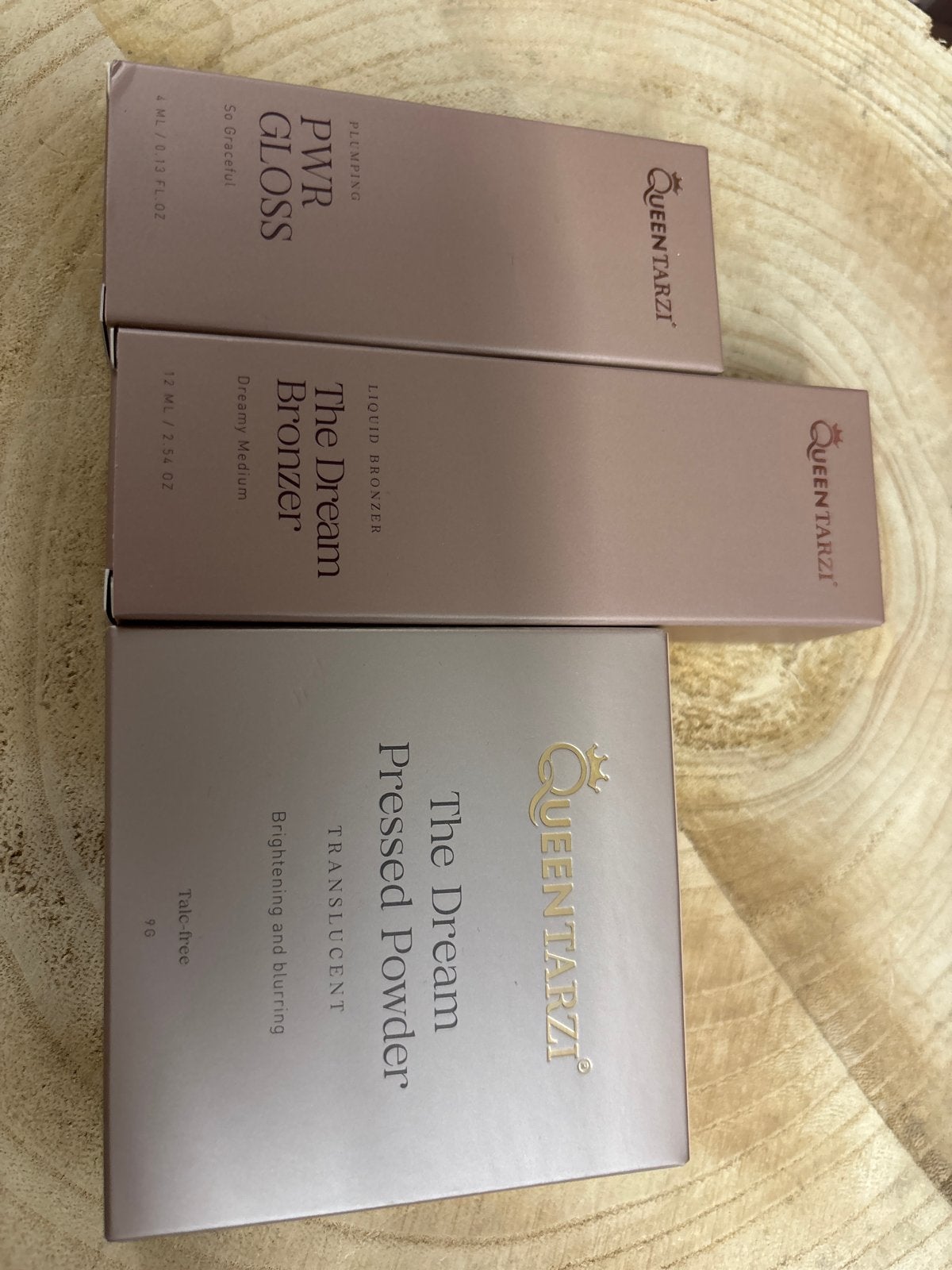 Queen Tarzi Make-up Set: Lipgloss, Bronzer & Poeder, Overige kleuren, Gehele gezicht, Nieuw, Ophalen of Verzenden