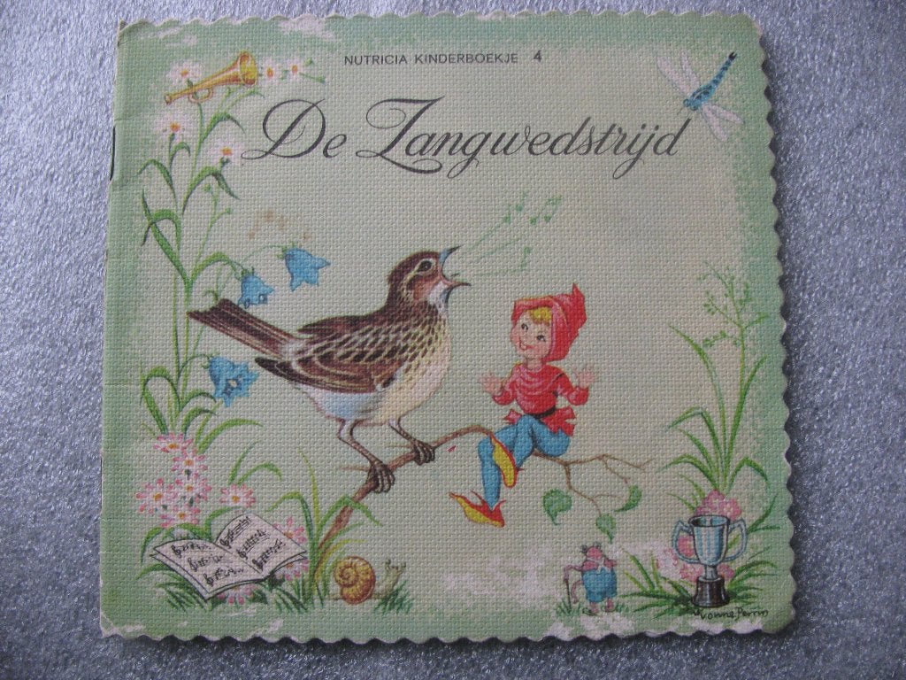 Vintage Nutricia Kinder Boekje Nr 4 - De Zangwedstrijd, Verzenden
