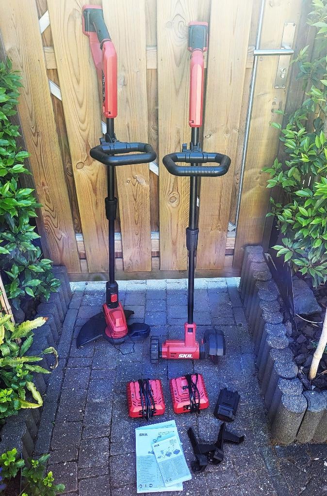 Skil onkruidborstel en grastrimmer kantenmaaier op accu, Ophalen, Gebruikt, Elektrisch, Skil