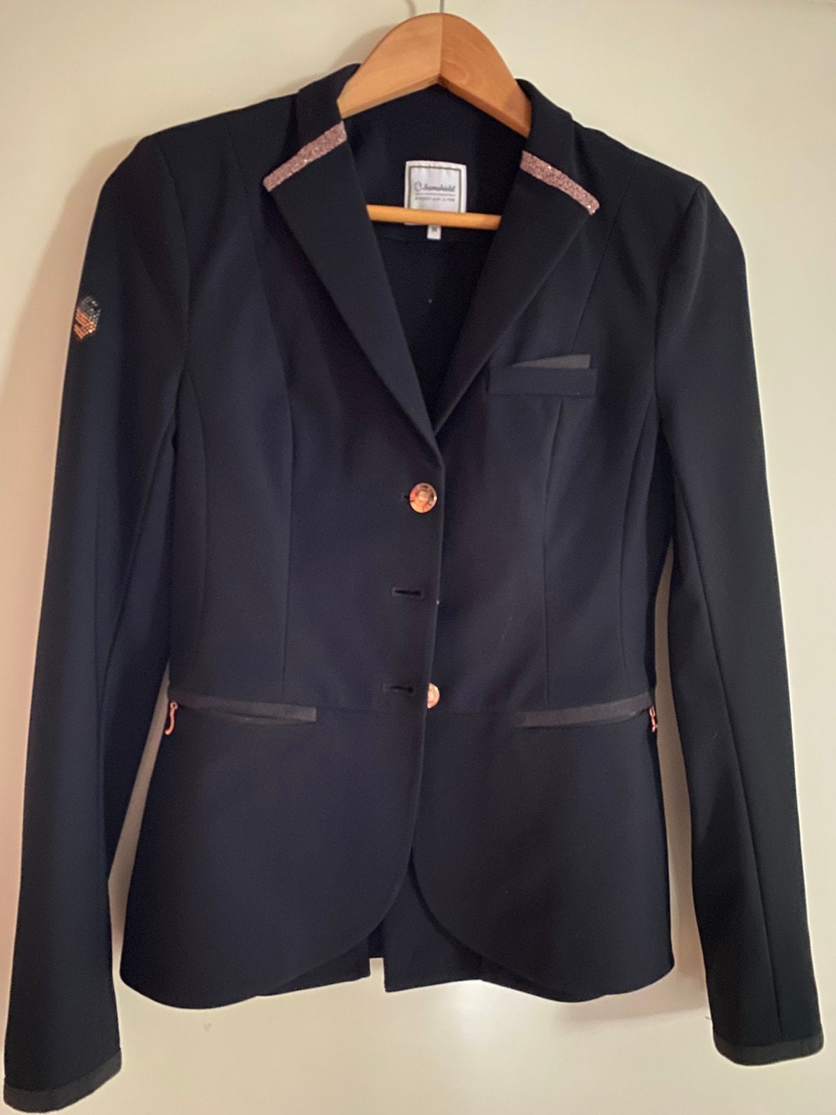 Blauw samshield rijjas maat 36, Kleding | Dames, Ophalen of Verzenden, Zo goed als nieuw, Maat 36 (S), Blauw