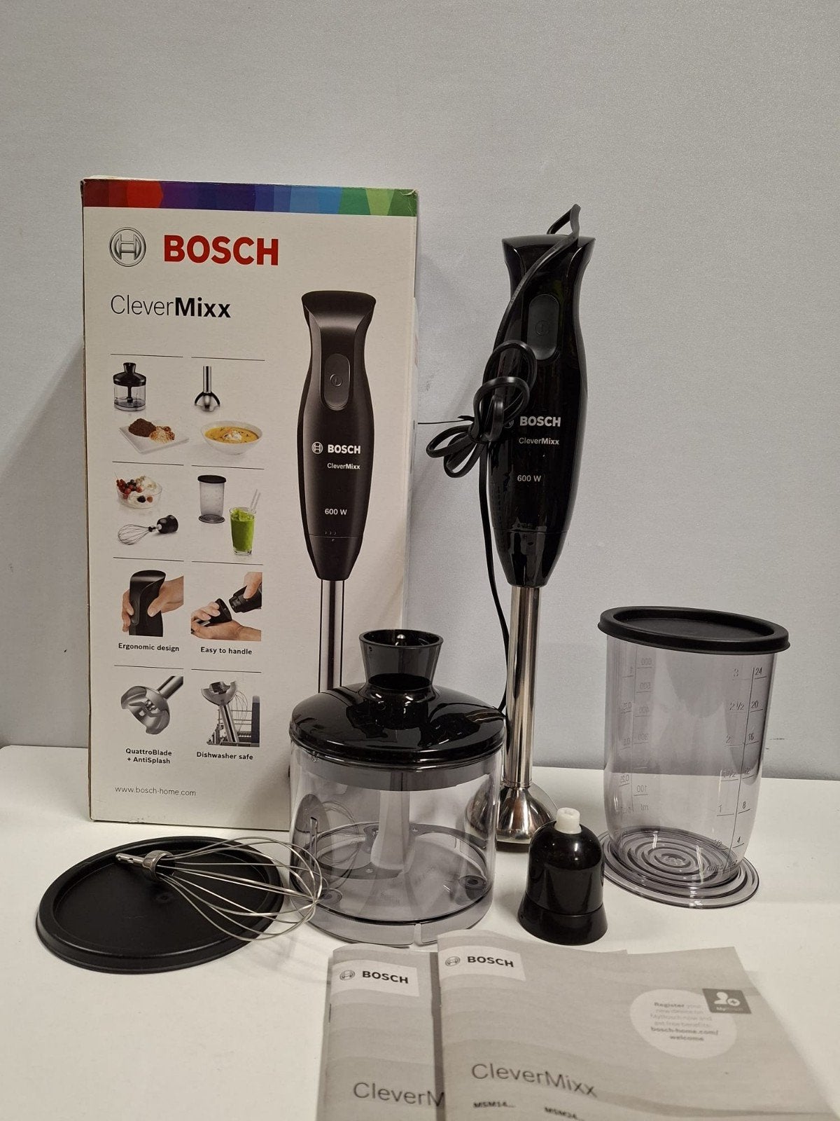 Bosch CleverMixx Staafmixer 600W Nieuw, Witgoed en Apparatuur, Carolinasoutlet@hotmail.com, Nieuw, Ophalen of Verzenden, Vaatwasserbestendig